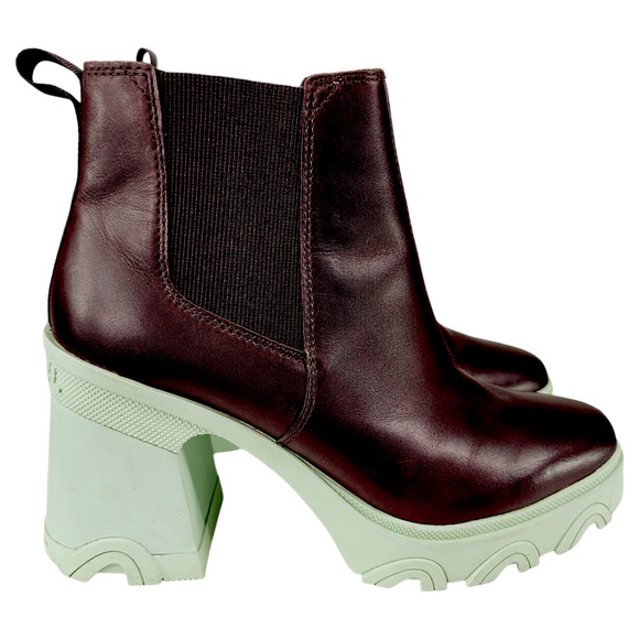 Sorel Brex Chelsea Boot 11 Women Chunky Platform Brown Cinder Sea Sprite Y2K 90s - Picture 2 of 12